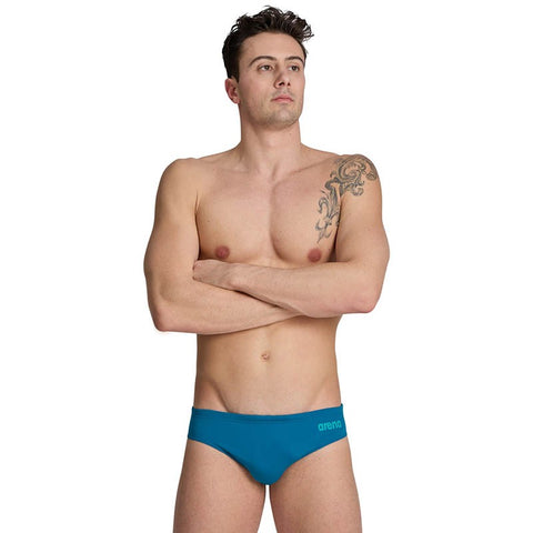 Mens Solid Swim Briefs