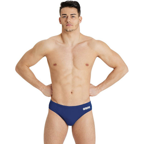 Mens Solid Swim Briefs