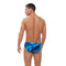 Mens Rapture Printed 7cm Brief Black Cobalt Pop