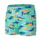 Toddler Boys Dinosaur Aqua Short