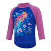 Toddler Girls Long Sleeve Rash Top Cobalt Kiki Pink