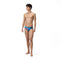 Mens Allover Digital 7cm Brief Navy Red