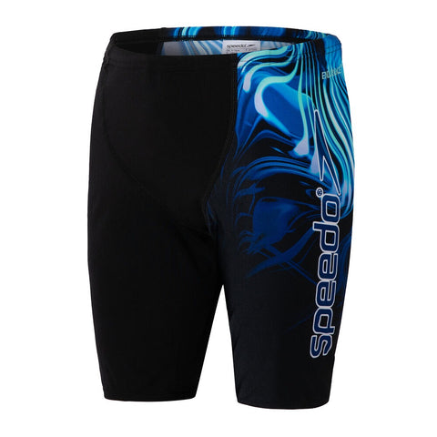 Boys Logo V Cut Jammer Black Cobalt Pop