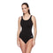 Womens Concealed D-Cup Tank Openback One Piece AF Black