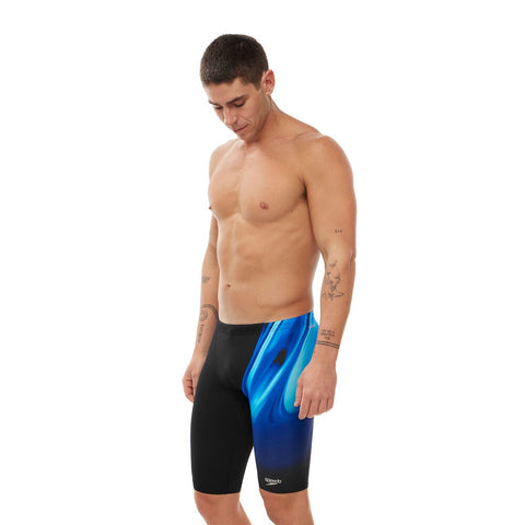 Mens Rapure Glow V Cut Jammer Black Cobalt Pop