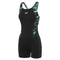 Womens HyperBoom Splice Legsuit Dark Teal