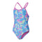 Girls Allover Digital Vback One Piece Kiki Pink Blue Matcha