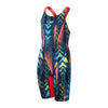 Girls Fastskin Endurance+ Max Openback Kneeskin Picton Blue Red Teal