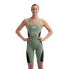 Womens Fastskin LZR Pure Intent 2.0 Closedback Kneeskin Green Black